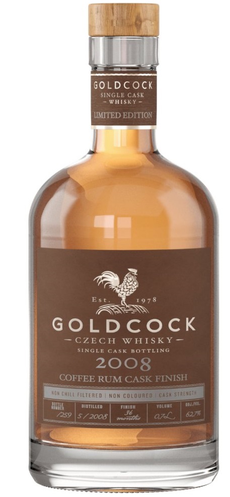 Gold Cock 2008 Coffee Rum Finish 62,7% 0,7l (karton)