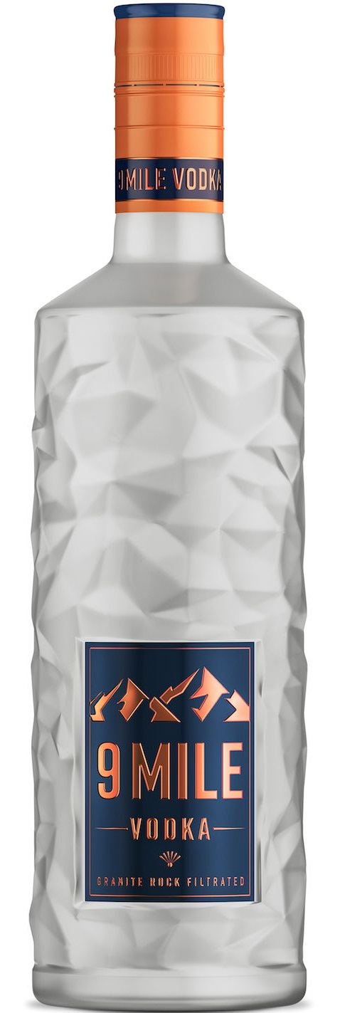 9 Mile Vodka 37,5% 1l (holá láhev)