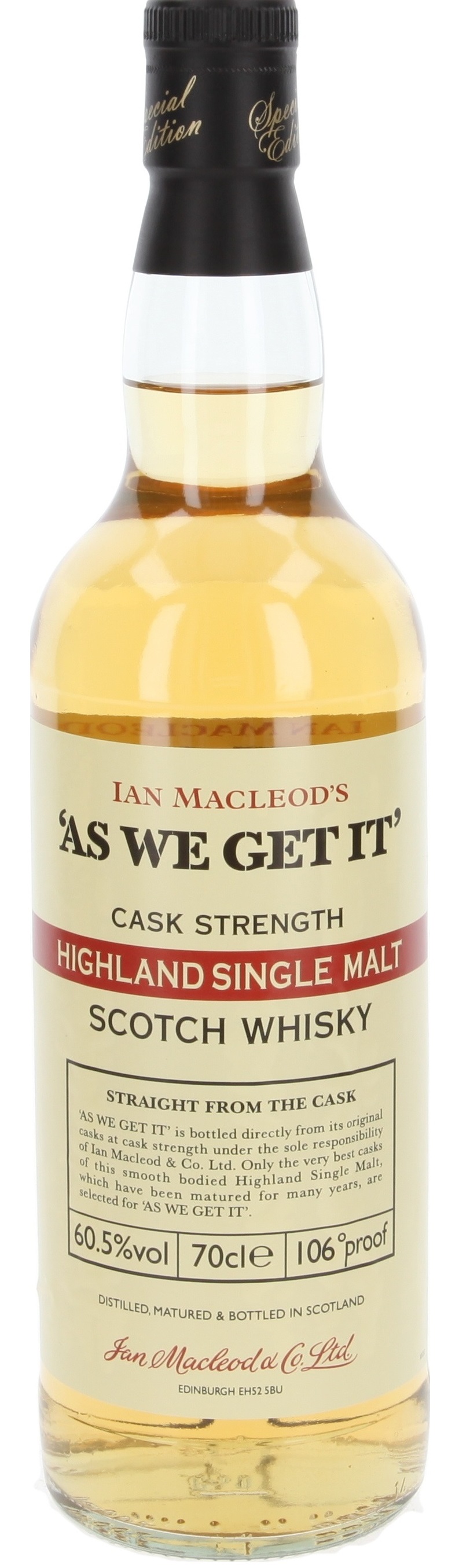 As We Get It Highland 60,5% 0,7l (holá láhev)