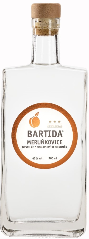Bartida Meruňkovice 43% 0,7l (holá láhev)
