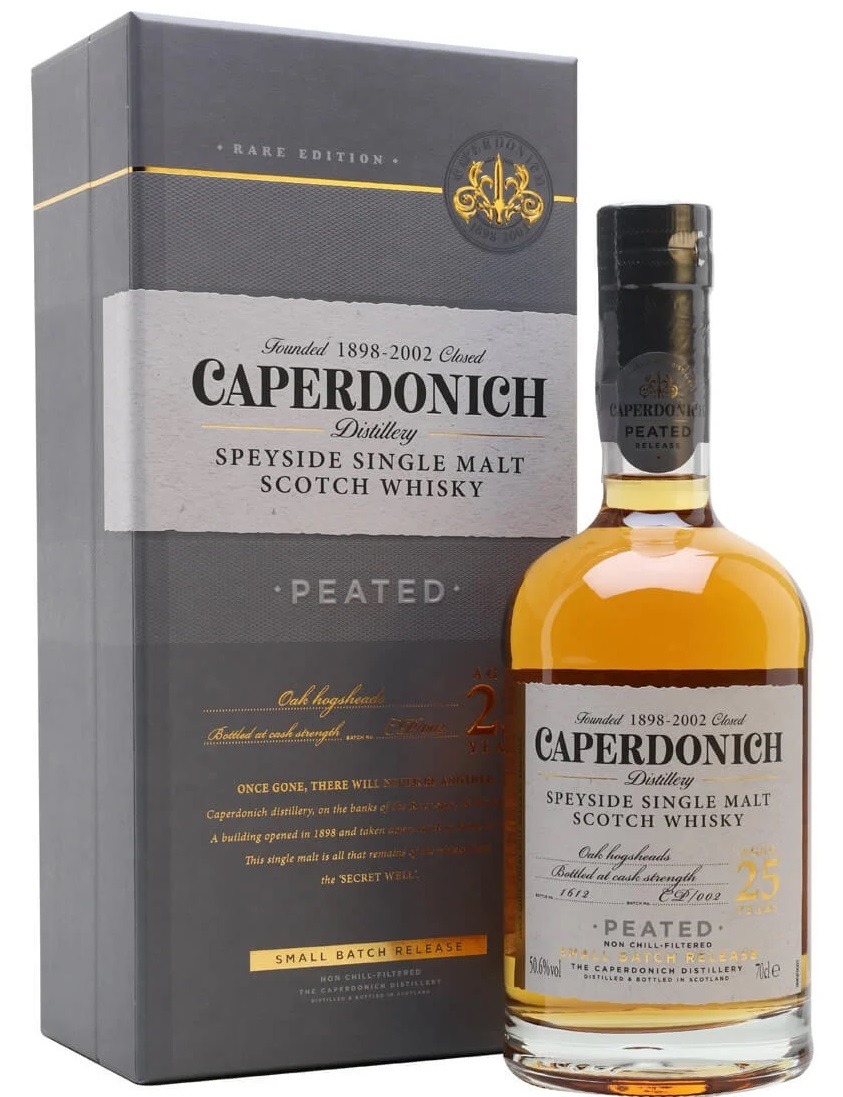 Caperdonich 25yo Peated 45,5% 0,7l (karton)