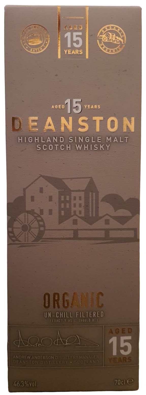Deanston 15 YO Organic, 46,3%, 0,7l (karton)