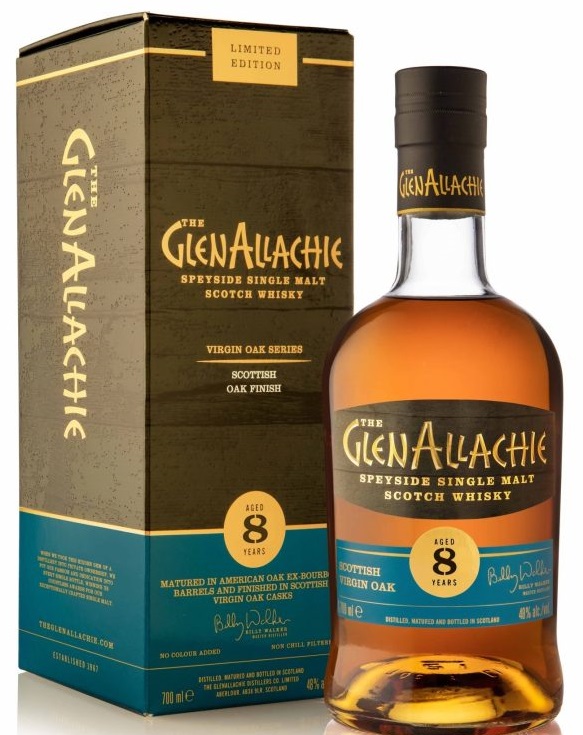 GlenAllachie 8yo Scottish Oak 48% 0,7l (karton)