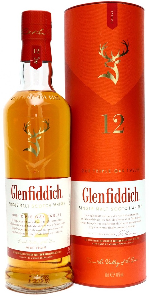GLENFIDDICH 12Y TRIPLE OAK 40%0,7l(tuba)