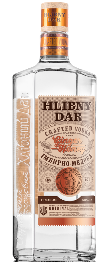 Hlibny Dar Ginger Honey 40% 0,7l (holá láhev)