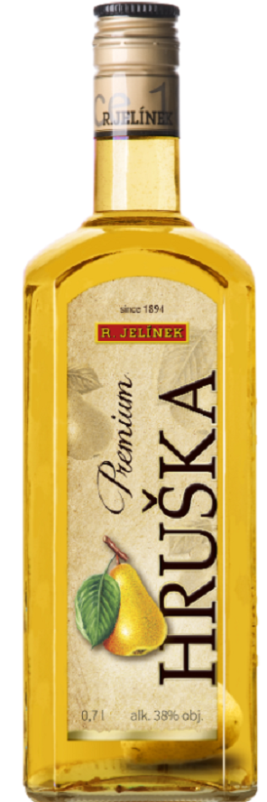 Hruška Premium 38% 0,7l (holá láhev)