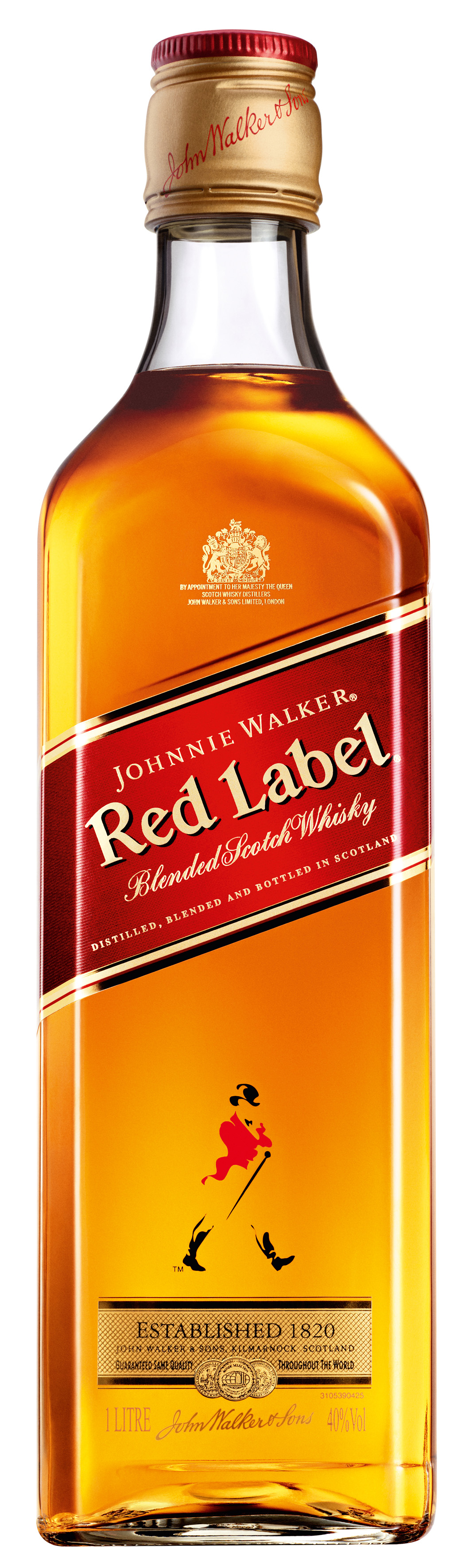 Johnnie Walker Red 5y 1 l (holá láhev)