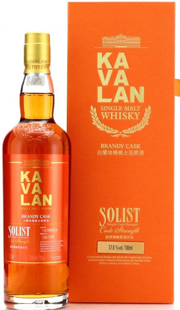 Kavalan Solist Brandy Cask 56,3% 0,7L (dárkové balení kazeta)