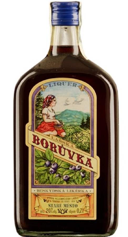 Lašská Borůvka 20% 0,7l (holá láhev)