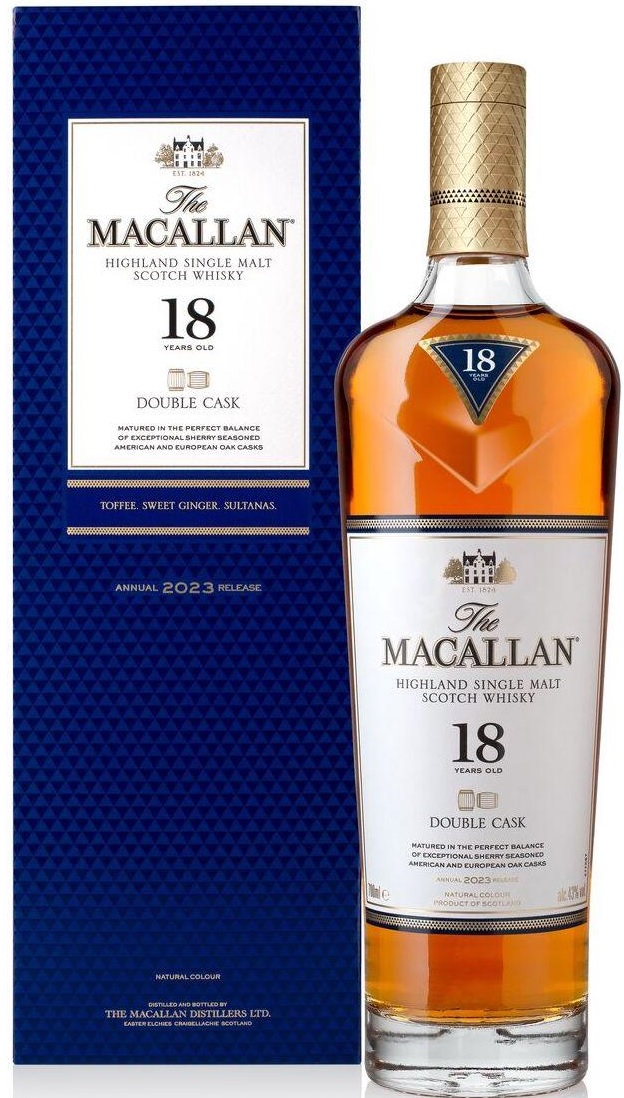 Macallan Double Cask 18yo 2023 Release 43% 0,7l (karton)