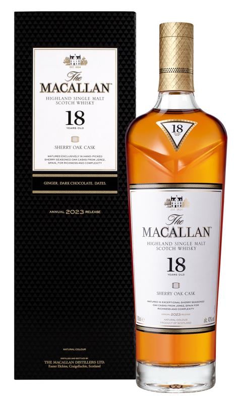 Macallan Sherry Oak 18yo 2023 Release 43% 0,7l (karton)