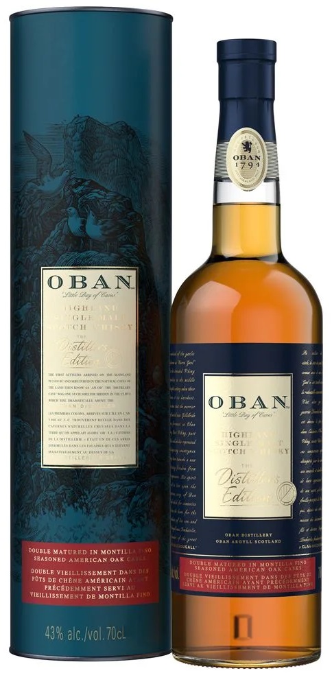 Oban Distillers Edition 2007 - 2021 43% 0,7 l (tuba)
