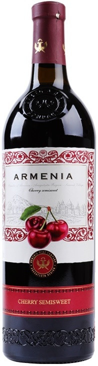 Armenia Cherry Semisweet - polosladké červené víno 0,75l 12% (holá láhev)