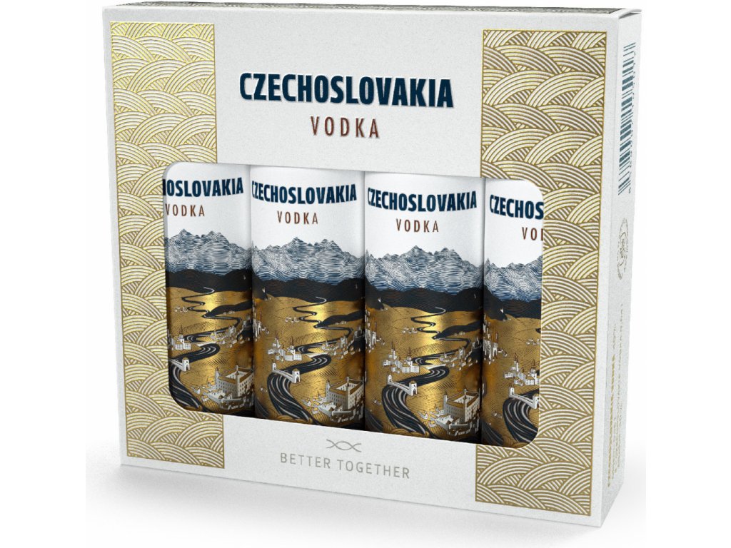 CZECHOSLOVAKIA vodka mini set 4x (0,04l)