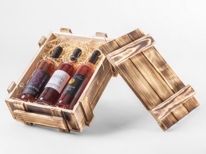 Dárkový box s výběrem růžových vín Zlomek a Vávra, Zapletal Tibor a Plchut