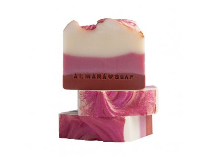 Almara Soap designové ručně vyrobené mýdlo Božské maliny