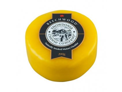 Snowdonia sýr cheddar beechwood uzený na dřevě 200g