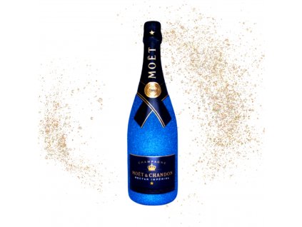 Moët & Chandon Imperial Nectar modrý glitter 12%, 0,75l