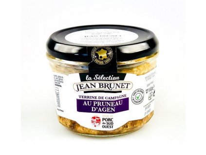 Jean Brunet farmářská paštika se švestkami města Agen Premium Selection, 180g