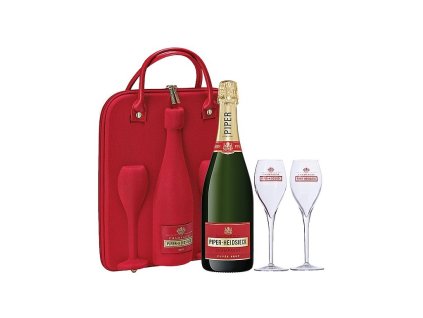 Piper Heidsieck Cuvée Brut 12%, 0,75l v cestovním setu se skleničkami