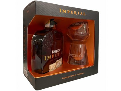 Ron Barceló Imperial 38%, 0,7l + 2 skleničky