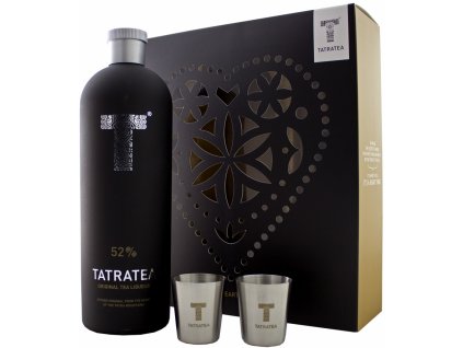 Tatratea 52%, 0,7l v dárkové krabičce s pohárky