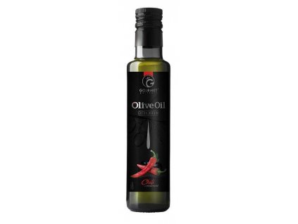 Gourmet Partners Extra panenský olivový olej & chilli, sklo, 0,25 l