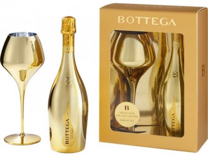 Bottega Gold Prosecco Spumante Brut DOC 11,5%, 0,75l + sklenice