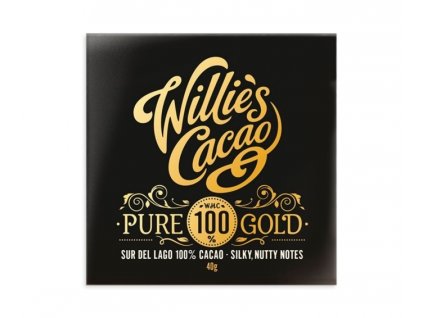 Willie's cacao Pure Gold hořká čokoláda 100%, 40g
