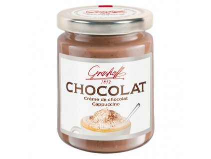 Grashoff Mléčný čokoládový krém Cappuccino, sklo, 250ml