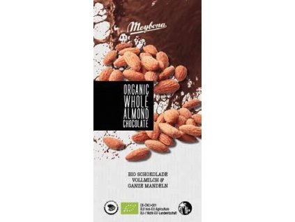Meybona Bio mléčná čokoláda s mandlemi 100g