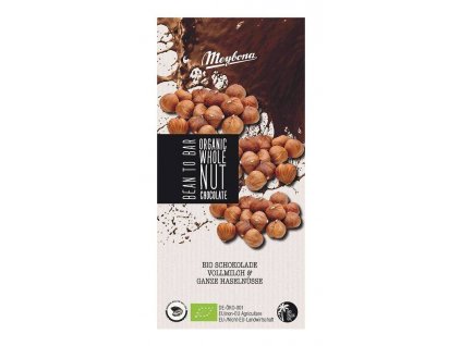 Meybona Bio mléčná čokoláda s lískovými oříšky 100g