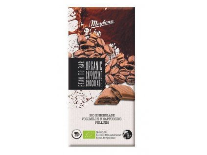 Meybona Bio mléčná čokoláda s náplní Cappuccino 100g