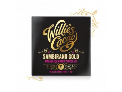 Willie’s cacao Madagascan Sambirano Gold hořká čokoláda 71%, 50g