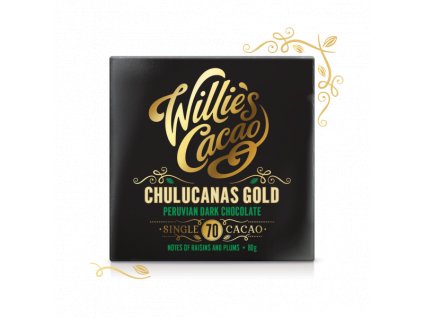 Willie’s cacao Peruvian Gold Chulucanas hořká čokoláda 70%, 50g