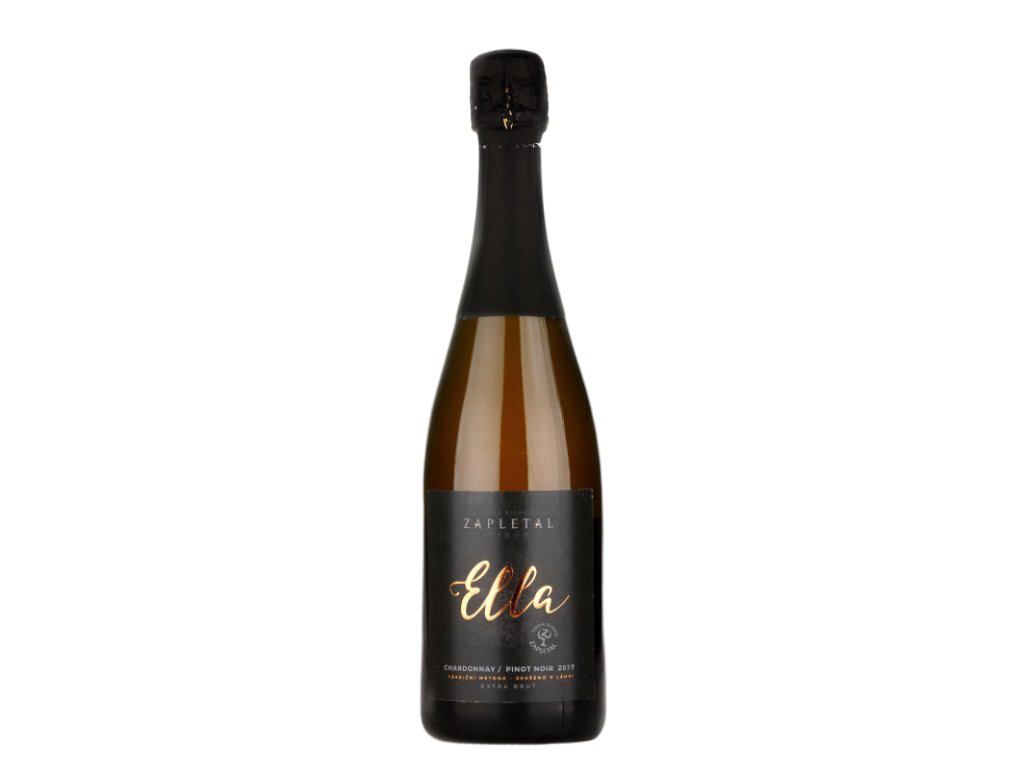 Vinné sklepy Zapletal Ella sekt Chardonnay 2019, Brut, 12,5%, 0,75l