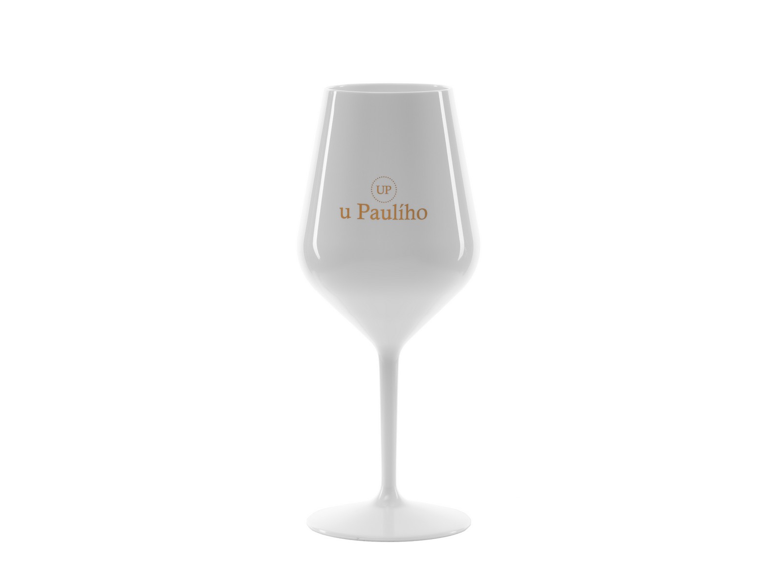 Vinotéka u Paulího Nerozbitná sklenice na víno od Paulího, bílá, 47 cl