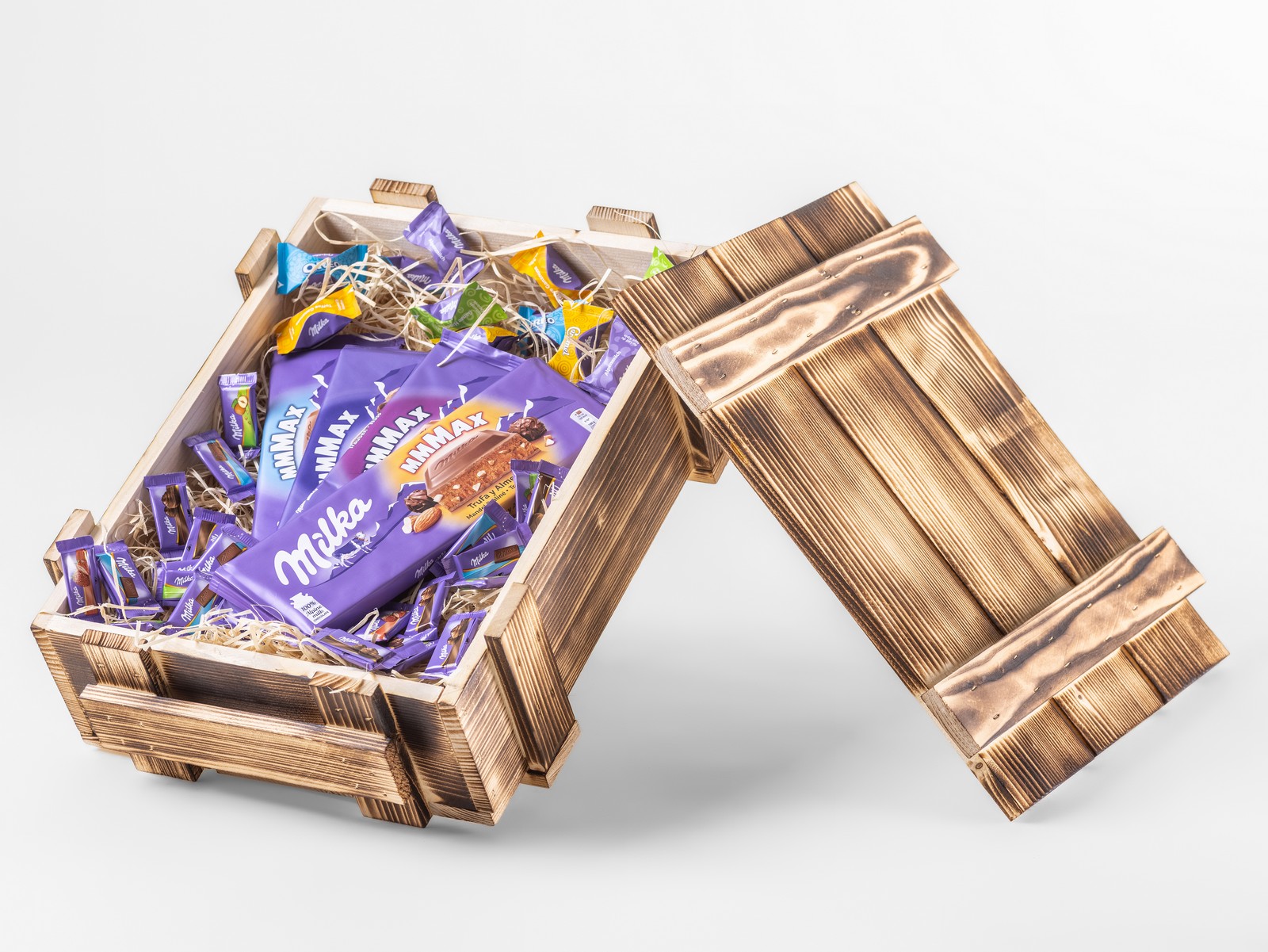 Vinotéka u Paulího Dárkový box s čokoládou Milka