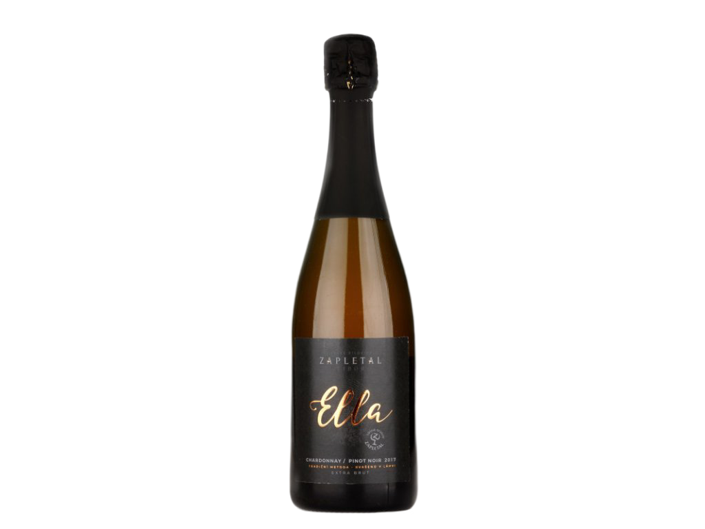 Vinné sklepy Zapletal Ella sekt Chardonnay / Pinot noir 2017, extra brut, 12,5%, 0,75l