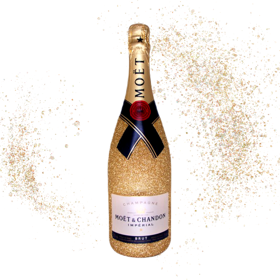 Moët & Chandon Imperial Brut zlatý glitter 12%, 0,75l