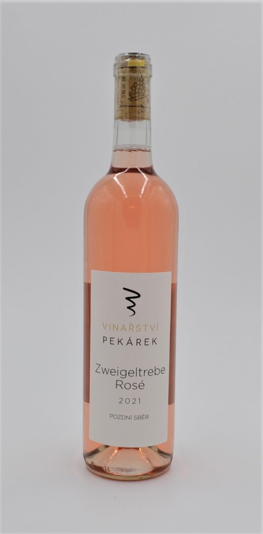 Vinařství Pekárek Zweigeltrebe rosé, pozdní sběr, polosladké, 2021, 0,75l, 11,5%