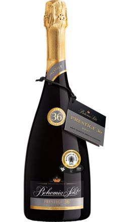 Bohemia Sekt Prestige 36 ročníkové jakostní šumivé víno bílé 2015 0,75l, 12,5%