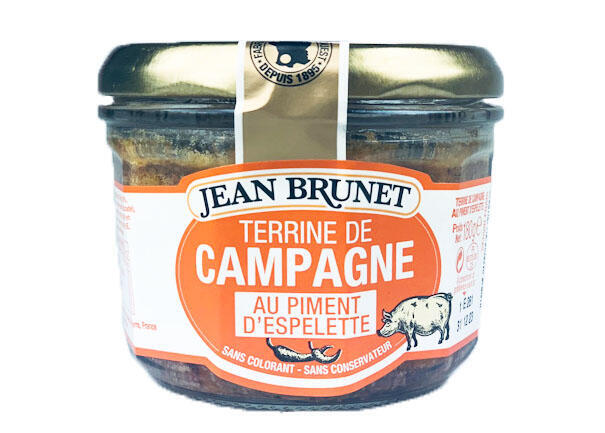 JEAN BRUNET - FARMÁŘSKÁ TERINA S PÁLIVOU PAPRIKOU ESPELETTE, 180G