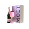 Moët & Chandon Imperial Brut Rosé 12%, 0,75l V dárkové krabičce s růžovou skleničkou
