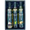 Gourmet partners Triáda olivových olejů s příchutí: česnek, natural, bílý lanýž 3x250ml