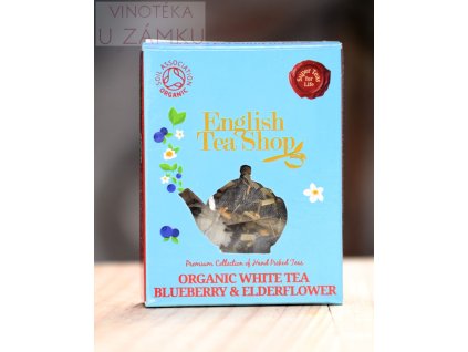 Čaj bílý borůvka a bezový květ - Pro The English Tea Shop Ltd, Londýn