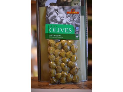 Olivy zelené s oregánem - Ilida s.a. - řecké olivy