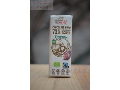Čokoláda hořká 73 %, 25 g - Solé