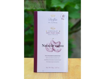 Čokoláda hořká s kešu ořechy - Dolfin