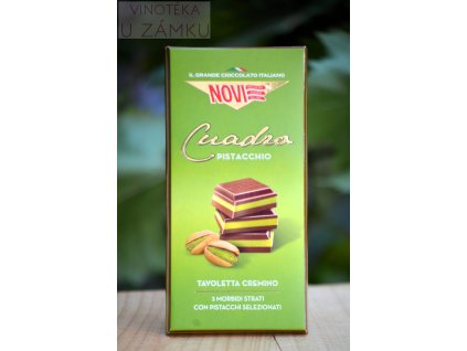 Čokoláda Cuadro pistáciová - Novi